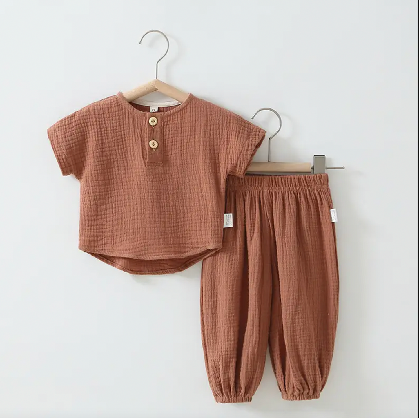 Two-Piece Cotton Muslin Set